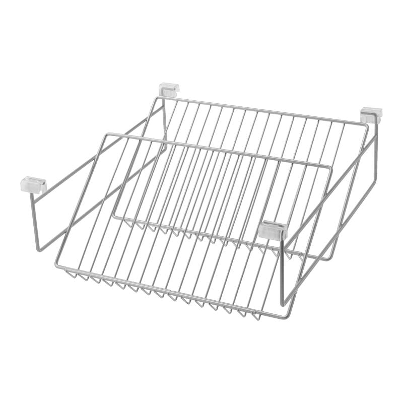 Porte chaussures - Décor : Gris aluminium - Matériau : Acier - Profondeur : 510 mm - Hauteur : 200 mm - Largeur : 390 mm Vibo