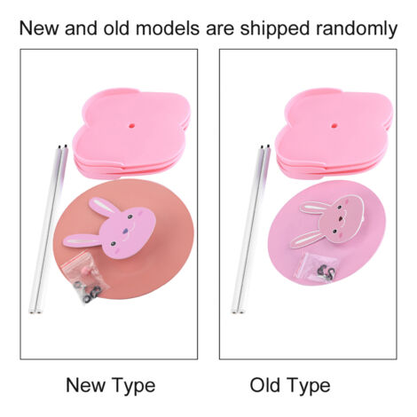 Porte-chaussures pour enfants avec motif animal cartoon (Rabbit) - Organisateur de rangement pour 4 paires de chaussures - 67cm en fer, plastique et anneau en caoutchouc