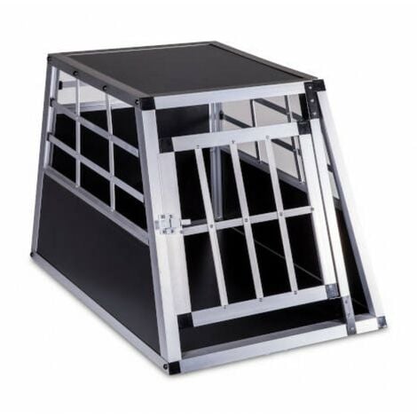 Cage de transport pour chiens aluminium 89x70x51cm