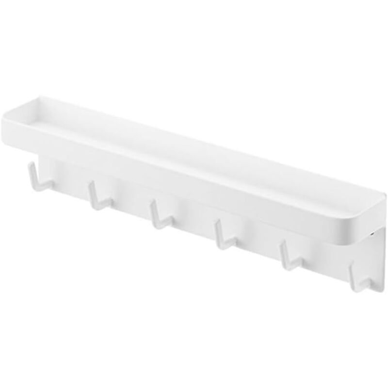 Choyclit - Porte clé mural à 6 crochets, petit accroche clef mural, boite a clefs murale decorative pour rangement des clés et courrier à l'entrée,