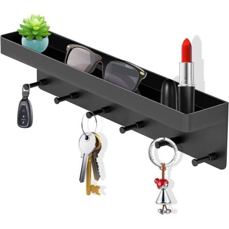 Porte Cle Mural En M&eacuteTal, Range Cl&eacute Mural, Pat&egraveRe Murale, Porte Manteau Mural, Pat&egraveRe De Porte, Manteau Mural, Manteau Crochets, Pour Salon, Salle De Bain Et Cuisine–Avec 6croc