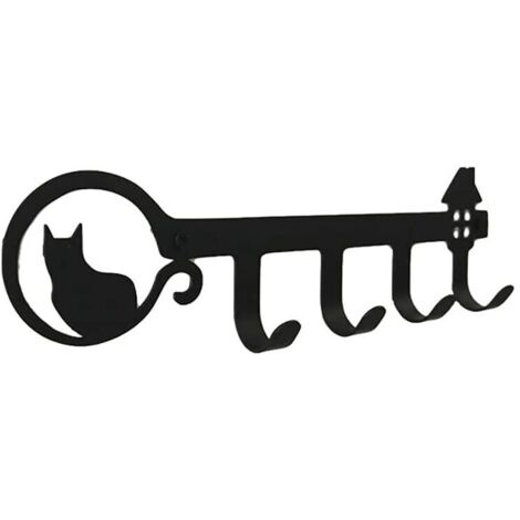 Porte Clef Mural, Range Clé Mural,accroche-clés polyvalent,PatèRe Murale Avec 4crochets,Pour EntréE, EntrepôT, Salon, Couloir, Cuisine et Bureau.