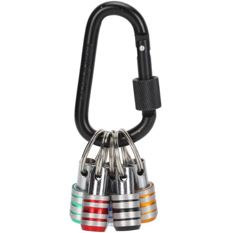Porte-clés à tige hexagonale 5 pièces/ensemble, barre d'extension à dégagement rapide de 1/4 pouces, embout de tournevis pour forets