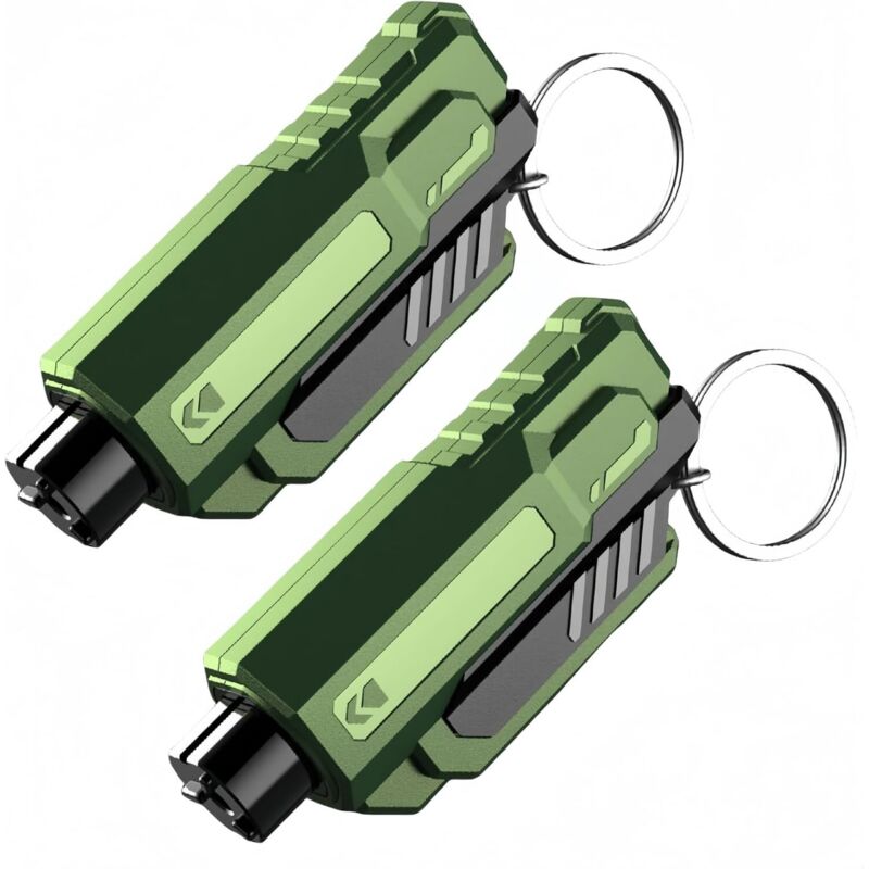 Porte-clés brise-vitre et coupe-ceinture de sécurité, marteau de sécurité 2 en 1 pour voiture, bris de vitre sous-marin, outil d'évacuation d'urgence