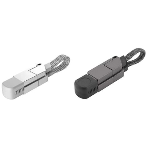 Porte-clés câble de charge rapide 6 en 1 PD pour Android TYPE-C 27 W