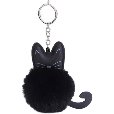 Porte-clés chat doux et moelleux