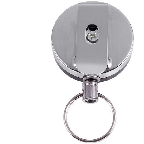 SBUENAM Porte-clés Rétractable, 3 pièces de chaîne de clés extensible avec  mousqueton et paracorde, chaîne de clés avec 60cm de câble extensible en