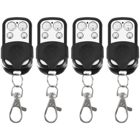 Porte-clés de télécommande sans fil, clonage universel, pour porte de Garage de voiture, 433.92mhz, 4 pièces