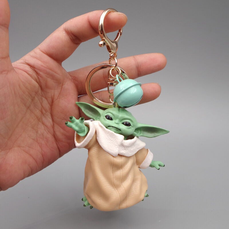 Fei Yu - Porte-clés Disney Baby Yoda Modèle Yoda Porte-clés Kawaii Cartoon