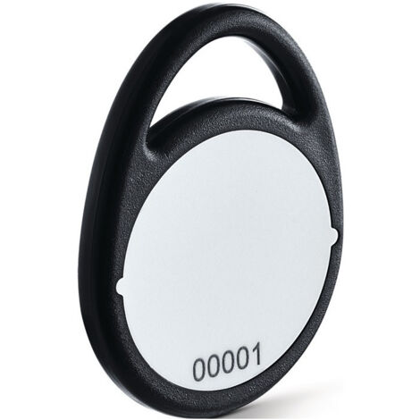 Porte-clés du système de contrôle d'accès Transpondeur RFID noir MIFARE DESFireEV2