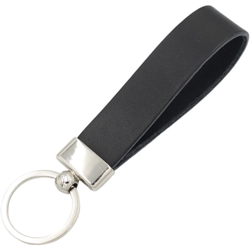 Porte-clés en cuir noir PREMIUM élégant porte-clés de voiture