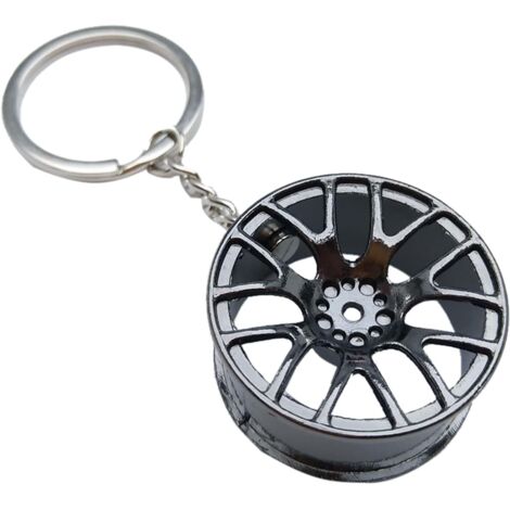 Porte-clés en métal pour roue de voiture =