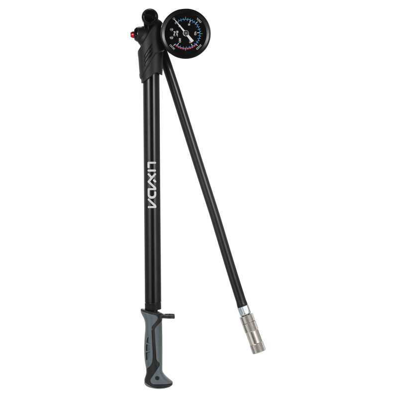 Pompe à air pour vélo avec manomètre, gonfleur de pneus haute pression 300 psi pour suspension arrière et vélo