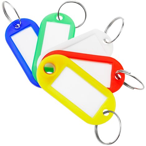 Lot de 6 porte-clés avec étiquette Apli assortiment de couleur - Porte clef  - Achat & prix