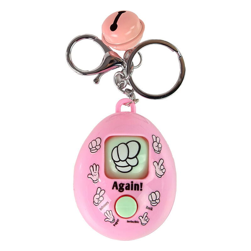 Porte-clés Jeu Pierre Papier Ciseaux Rose