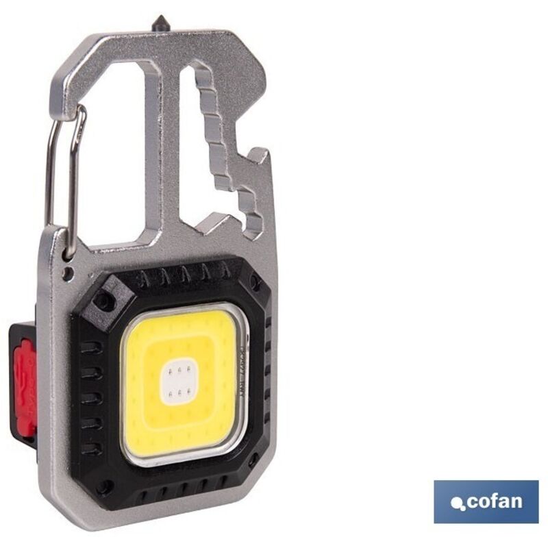 Porte-clés lampe torche multifonction COB 400 LM avec 7 fonctions Porte-clés lampe torche multifonction COB 400 LM avec 7 fonctions