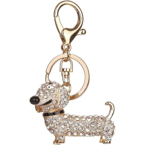 Porte-clés pendentif décoratif pour chien Rystal