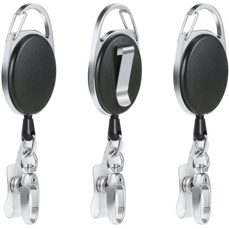 Porte-clés rétractable 3 pièces,