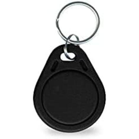 Porte-clés RFID - 1 Unité - ABS Noir - Commande Alarme HUXGO - Accès Simplifié - 6g