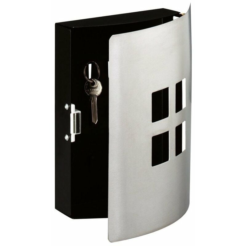 Zeller - Porte-clés square, acier inoxydable