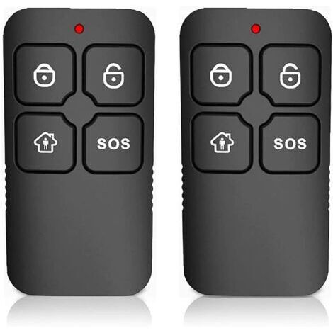 Porte-clés télécommande Wolf-Guard (lot de 2) noir