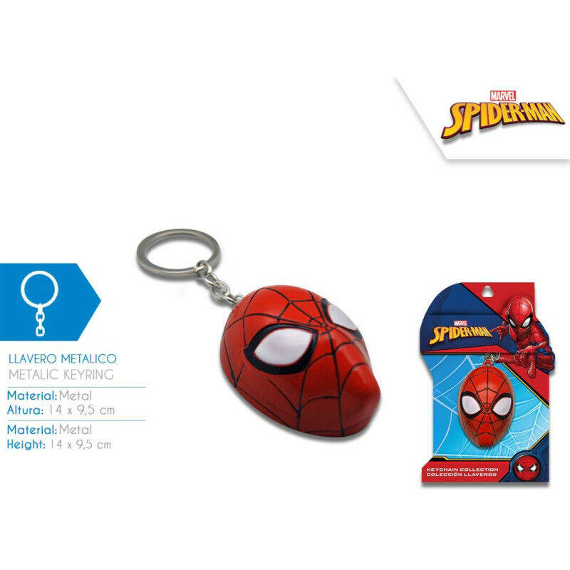 Kids Licencing - Porte clés Marvel Avengers tete de spiderman - 4x9.5cm