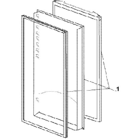 Porte complète avec joint pour réfrigérateur – Compatible FAR modèle R5317AS – Remplacement durable – 67894