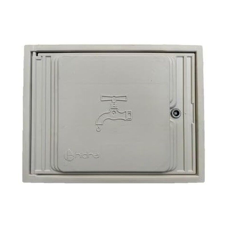 Porte comptoir d'eau en polypropylène gris haute résistance, montée sur cadre mural, 35x45cm