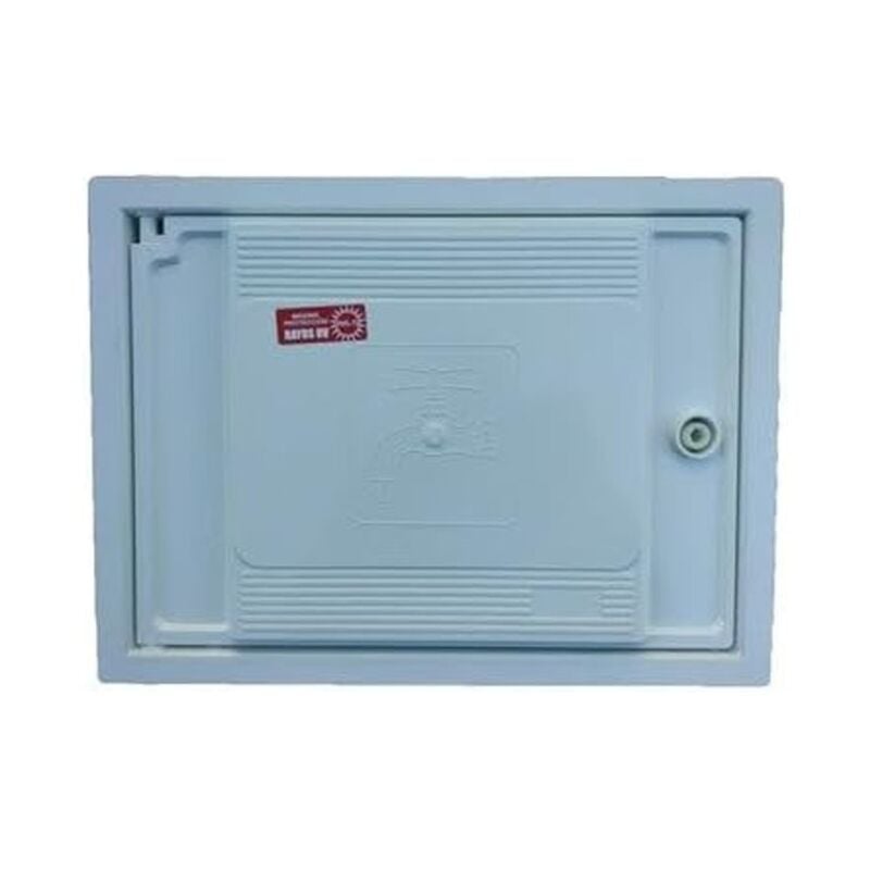 Porte comptoir en pvc blanc haute résistance, montée sur châssis mural, 30x40cm