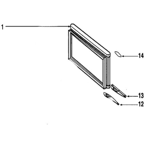 Porte congelateur avec joint magnetique pour CONGELATEUR...