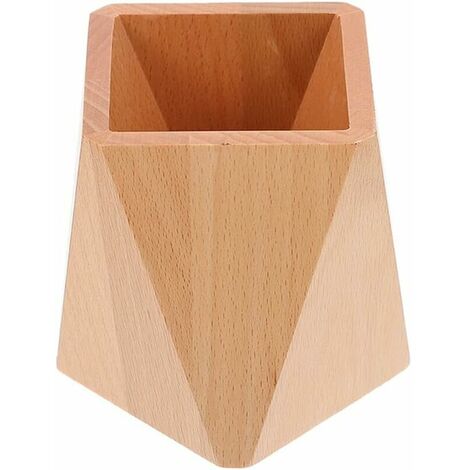 Porte-Conteneurs De Stylo De Bureau 1Pc Porte-Stylo De Bureau De Bureau Organisateur De Bureau Décor De Table (Wood Color)