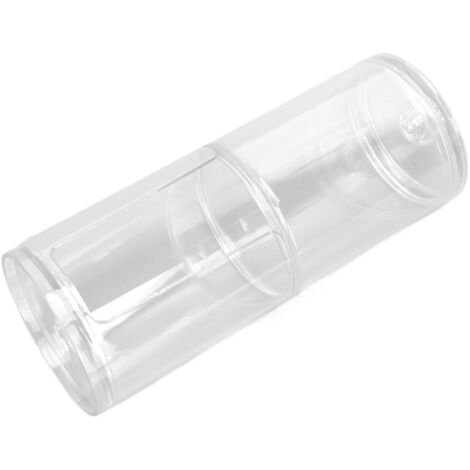 Porte-coton démaquillant professionnel transparent - Organisateur de cotons-tiges pour salle de bain