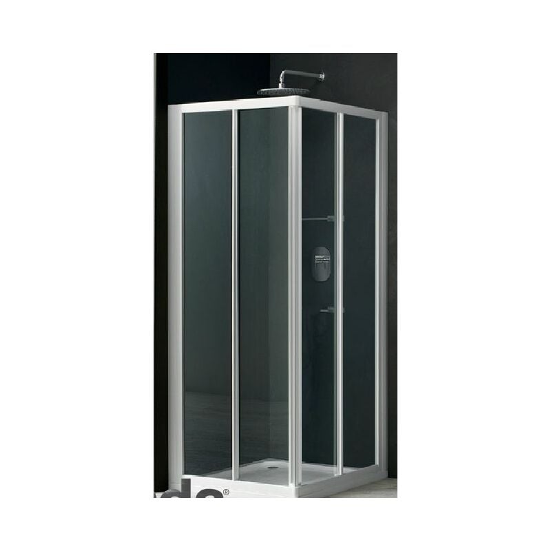 Inda - Porte coulissante accès angle rapid 90 x 90 blanc