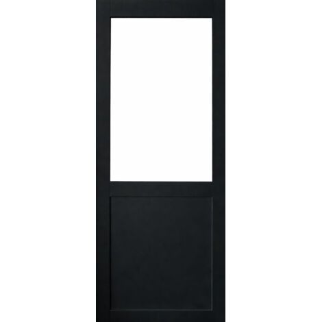 Porte Coulissante Atelier Noir H204 X L63 Sans Meneau