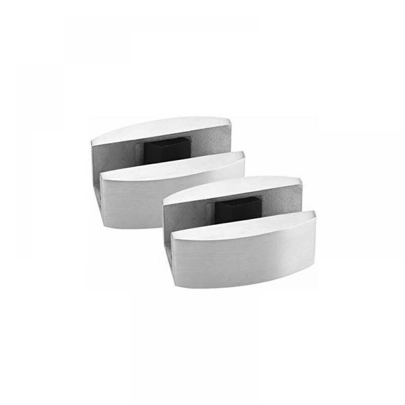 Porte Coulissante en Verre Guide de Sol Rouleau de Système de Porte Coulissante, ccessoires pour Portes Coulissantes en Verre Sans Cadre 304 Acier