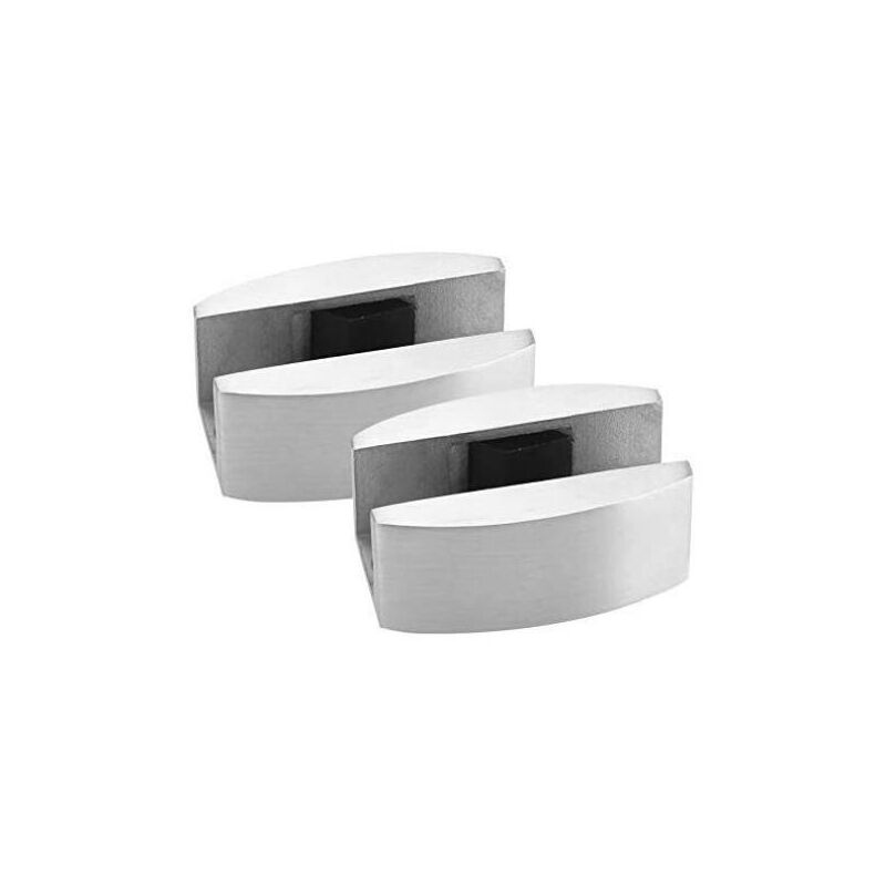 Porte Coulissante en Verre Guide de Sol Rouleau de Système de Porte Coulissante, ccessoires pour Portes Coulissantes en Verre Sans Cadre 304 Acier