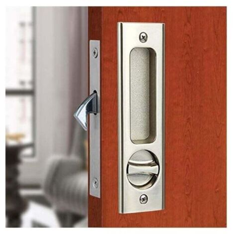Porte Coulissante Mortaise Serrure Poignée Invisible Encastré Poignée Loquet Intérieur Meubles en Bois Serrure de Porte