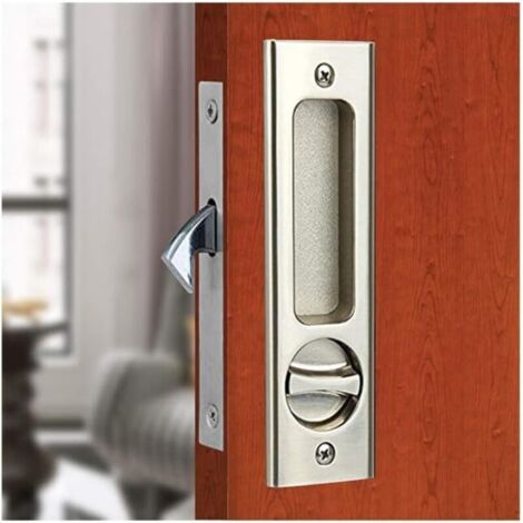 Porte Coulissante Mortaise Serrure Poignée Invisible Encastré Poignée Loquet Intérieur Meubles en Bois Serrure de Porte