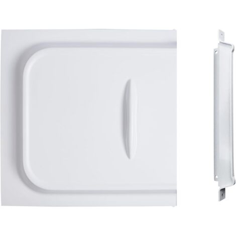 Porte coulissante pour camping-car, blanche, 30 cm (12 pouces), panneau unique avec butée de coulissement, convient aux camping-cars.