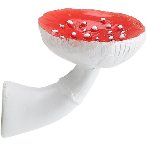 Porte-couronne Champignon mural résine qualité supérieure support 4 kg blanc 5-9 cm 1 pièce
