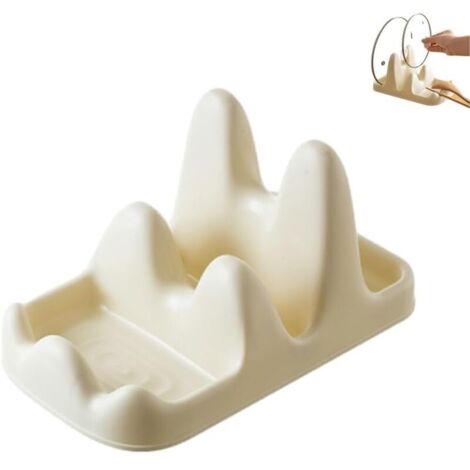 Porte-couvercle de cuillère, porte-ustensile de cuisine, porte-cuillère couvert pour cuisinière, porte-cuillère propre et anti-goutte pour cuisinière, support