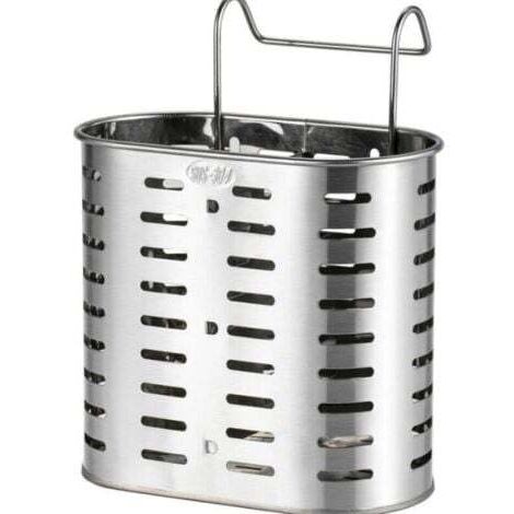 Porte-couverts de cuisine en acier inoxydable 304 porte-baguettes porte-baguettes suspendu vertical panier de rangement