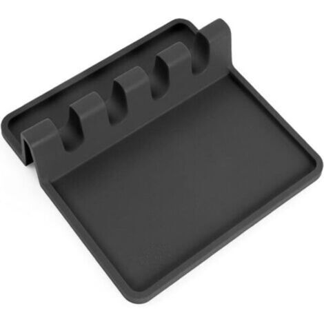 Porte-couverts en silicone avec coussinet anti-gouttes, adapté à différents types de couverts, résistant à la chaleur, sans BPA, peut être utilisé pour ranger cuillères, pinces et autres ustensiles d