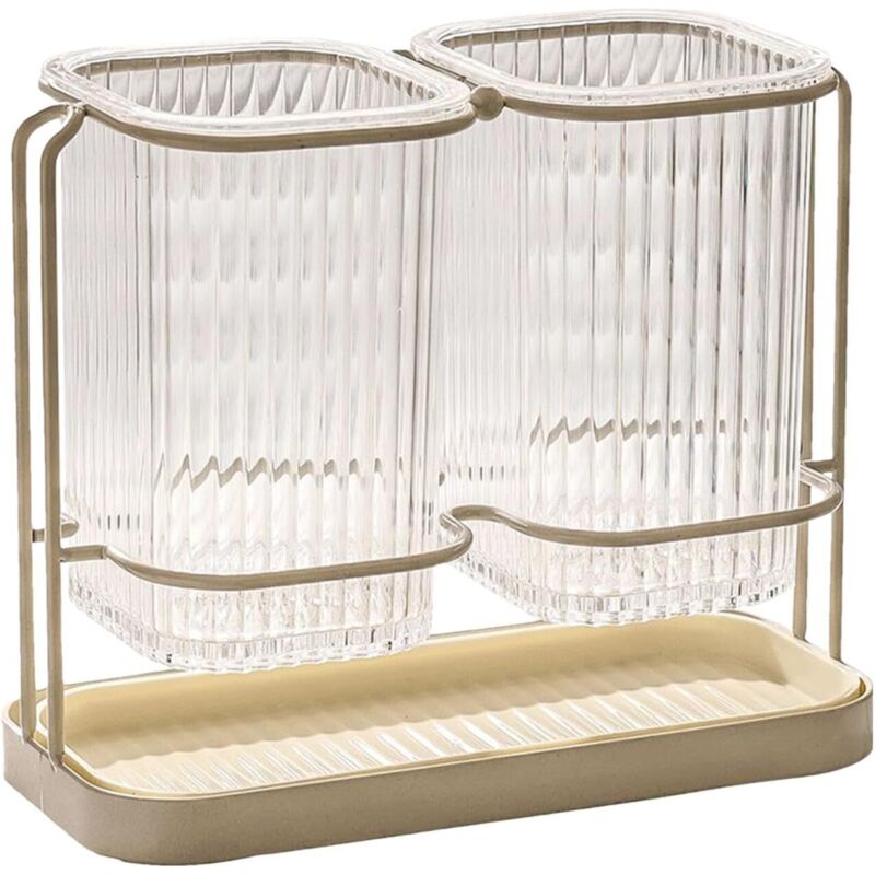 Porte-couverts, porte-cuillères/fourchettes moderne, étagère de rangement de cuisine multifonctionnelle, rangement de cuisine transparent pour pelle