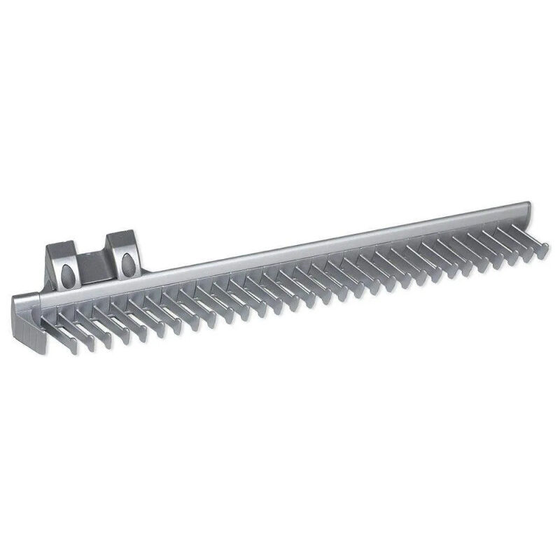 Emuca - Porte cravates latéral extractible, aluminium et plastique anodisé mat