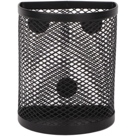 Porte-crayon magnétique semi-circulaire en métal robuste, organisateur pour casier, bureau ou salle de classe