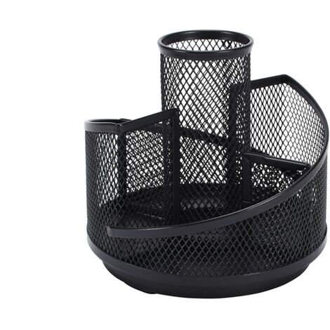 Porte-crayons/porte-stylos de bureau - Noir
