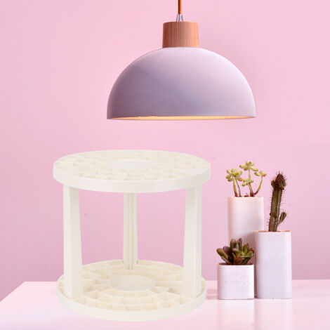 Porte-crayons rond en plastique multifonction, grande capacité, design ergonomique et tendance