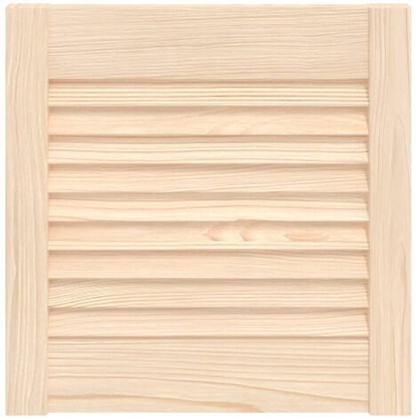 Porte d'armoire à persiennes，Porte d'entrée 39,5x39,4 cm bois de pin massif CFW21956