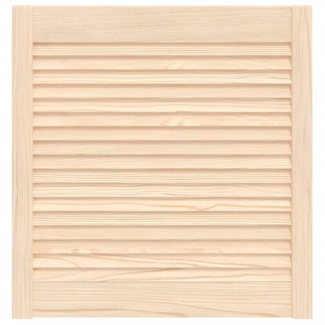 Porte d'armoire à persiennes，Porte d'entrée 61,5x59,4 cm bois de pin massif CFW43590